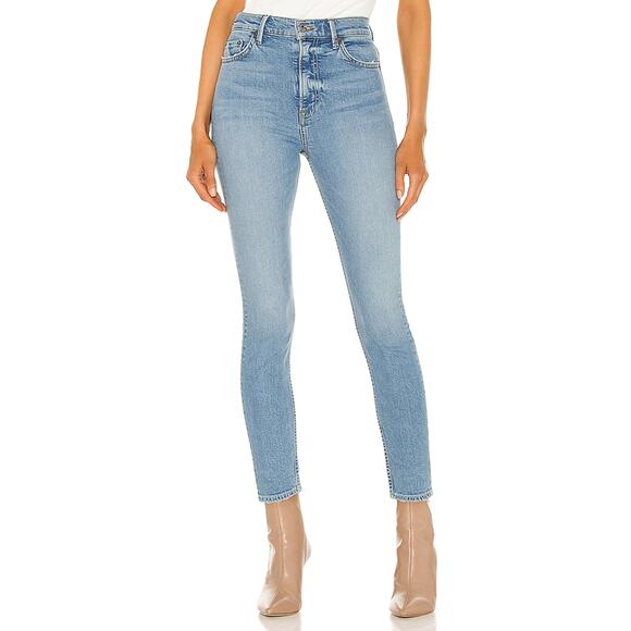 Grlfrnd 'Kendall' Blue High Rise Stretch Skinny Denim Jean Size 23